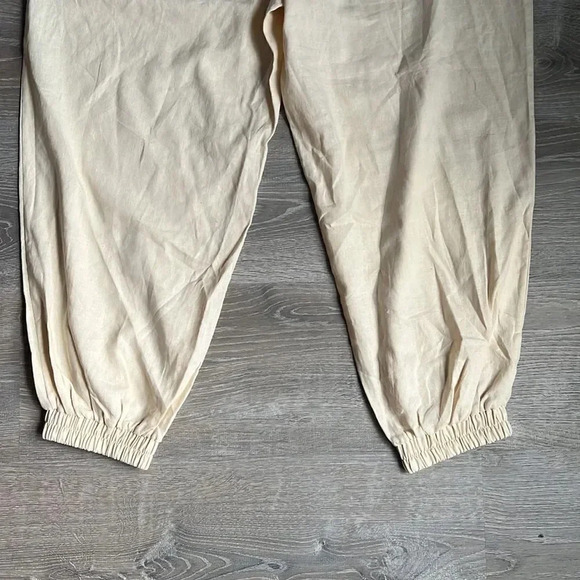 NEW ELOQUII Elements Women's Plus Size Linen Blend Jogger Pants - Picture 12 of 12